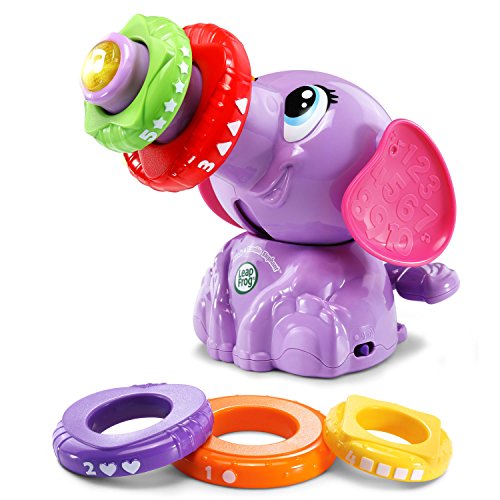 LeapFrog Stack and Tumble Elephant (Amazon Exclusive), Purple, 6 pieces