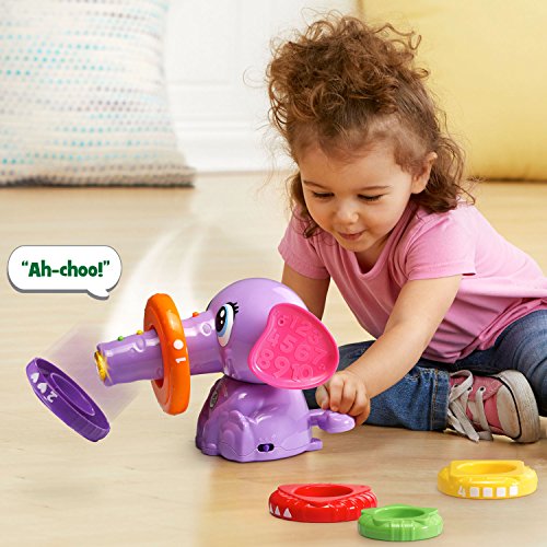 LeapFrog Stack and Tumble Elephant (Amazon Exclusive), Purple, 6 pieces