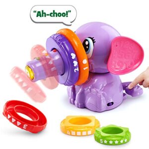 LeapFrog Stack and Tumble Elephant (Amazon Exclusive), Purple, 6 pieces