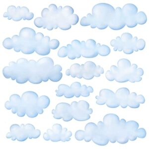 DECOWALL DS9-1702 Clouds Kids Wall Stickers Wall Decals Peel and Stick Removable Wall Stickers for Kids Nursery Bedroom Living Room décor