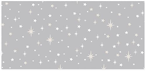 Lady Jayne Dove Gray With Stars Baby Powder Scented Drawer Liners -- 6 Sheets