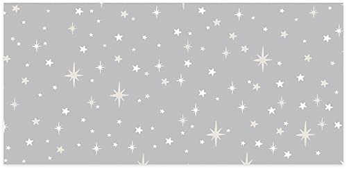 Lady Jayne Dove Gray With Stars Baby Powder Scented Drawer Liners -- 6 Sheets