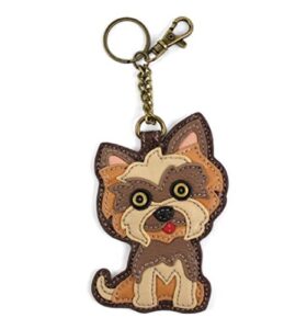 chala pal bag charm/key-fob/coin purse- men's best friend collection (yorkie terrier)