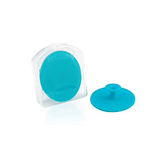 Frida Baby DermaFrida The SkinSoother Baby Bath Silicone Brush| Baby Essential for Dry Skin, Cradle Cap and Eczema (2 Pack)