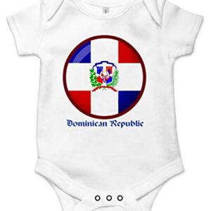 Dominican Republic Cute Flag Design Gift Baby Bodysuit Newborn Infant Onesie