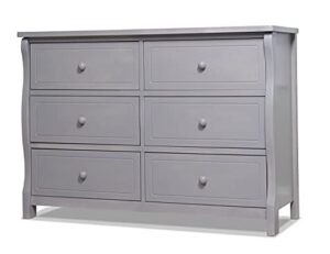 sorelle tuscany double dresser, weathered gray, crib