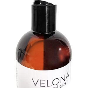 Velona Organic Jojoba Oil 8 oz - 100% Pure, Unrefined Cold Pressed for Face, Hair, Body, Acne Prone Skin Care, Stretch Marks & Cuticles (With Pump)
