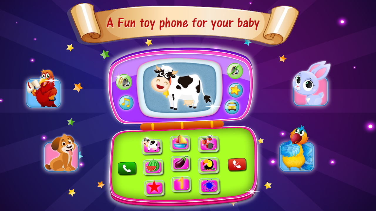 Baby phone toy - kids learning game