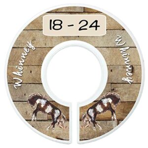 Mumsy Goose Baby Nursery Closet Dividers, Closet Organizers Baby Boy Barnyard