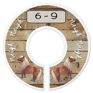 Mumsy Goose Baby Nursery Closet Dividers, Closet Organizers Baby Boy Barnyard