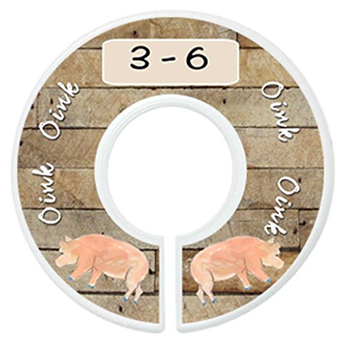 Mumsy Goose Baby Nursery Closet Dividers, Closet Organizers Baby Boy Barnyard