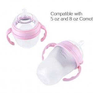 Compatible Bottle Handle for Comotomo, (Pack of 3, Pink)