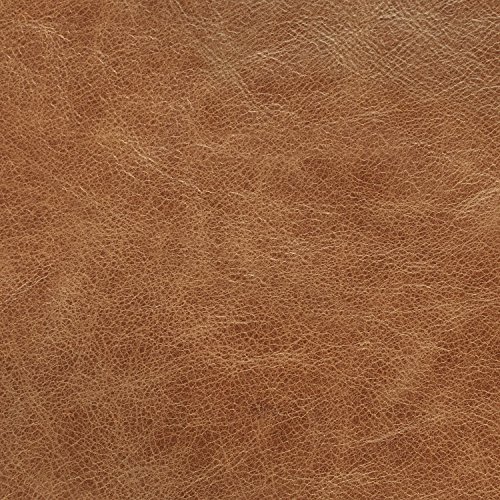 Amazon Brand – Rivet Aiden Mid-Century Modern Tufted Leather Accent Chair (35.4"W) - Cognac Leather