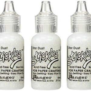 Ranger 1/2-Ounce Stickles Glitter Glue, Stardust (3 Pack)