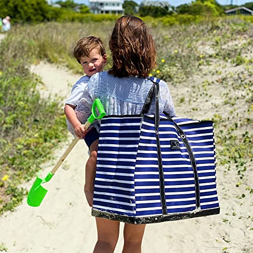 SCOUT 4 Boys Extra Large Beach Bag for Women - Waterproof Beach Tote with Zipper Closure and Handles - Utility Tote Bags