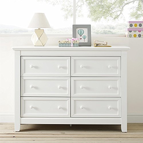 Baby Relax Tia 6-Drawer Dresser, White