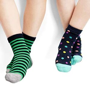 Simple Joys by Carter's Unisex Toddlers' Socks, 12 Pairs, Stripe/Dots, 4-5T