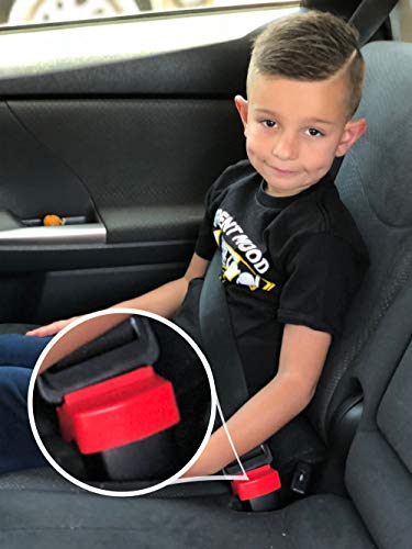 Safety Buckle Pro Seatbelt Lock and Seat Belt Locking Clip - Keep Children in car seat locked and tight – Stop Kids with special needs from unbuckle - Strong ABS Plastic Buckle Guard – Universal Fit