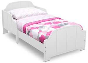 delta children mysize toddler bed with bell-shaped headboard