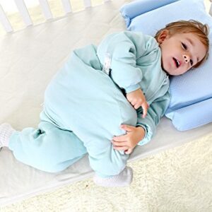 RESTCLOUD Baby Sleep Bag with Feet Winter, Wearable Blanket with Legs, Sack for Toddler Thicken 2.5 TOG (2T-4T Year, Large) Blue