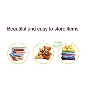 DODYMPS Foldable Animal Canvas Storage Toy Box/Bin/Cube/Chest/Basket/Organizer For Kids, 13 inch (Bee)