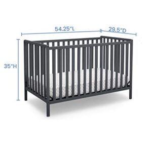 Delta Children Fancy 4-in-1 & Mattress, Dark Chocolate with Twinkle Stars Crib & Toddler Mattress