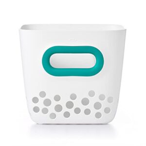 oxo tot bath toy bin, teal, 1 count (pack of 1)