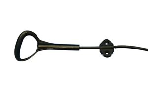recliner-handles d ring d-pull style and cable 5 inch exposed wire s tip, 5 5/8 inch extended neck, 35 5/8 inch total length