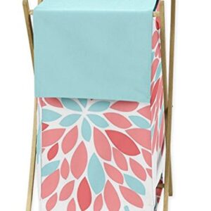 Baby Children Kids Clothes Laundry Hamper for Turquoise and Coral Emma Bedding Set