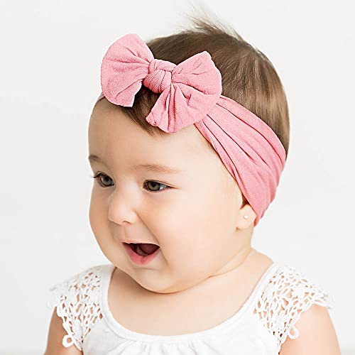 CELLOT Super Stretchy Soft Knot Headbands with Hair Bows Head Wrap Hair Accessories For Newborn Baby Girls Infant Toddlers Kids