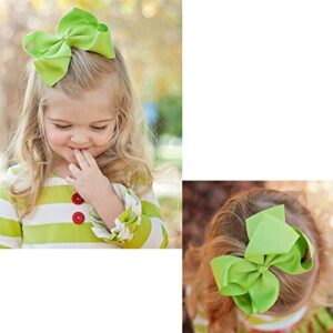 30PCS Big 6 Inch Hair Bows for Girls Grosgrain Ribbon Toddler Hair Accessories with Alligator Clips for Toddlers Baby Girls Kids Teens