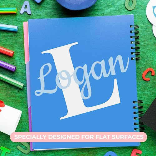 Personalized Name & Initial Vinyl Wall Decor I Nursery Wall Decal for Baby Boy & Girl Decoration I Stickers for Kids I Multiple Options for Customization (Wide 22" x 15" Height (Small))