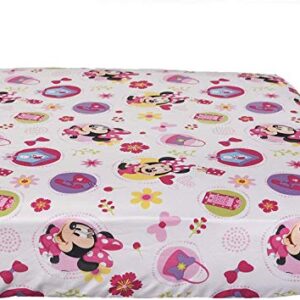 Disney Minnie Mouse Toddler Bed, Microfiber Bedsheet Set for Toddler, 3 Pcs Bedding Set - 52" x 28"