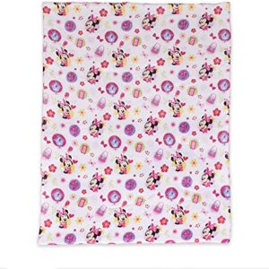 Disney Minnie Mouse Toddler Bed, Microfiber Bedsheet Set for Toddler, 3 Pcs Bedding Set - 52" x 28"