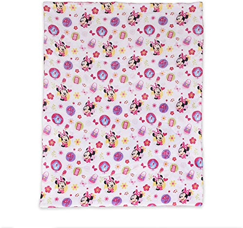 Disney Minnie Mouse Toddler Bed, Microfiber Bedsheet Set for Toddler, 3 Pcs Bedding Set - 52" x 28"