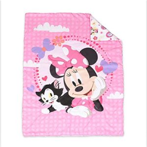 Disney Minnie Mouse Toddler Bed, Microfiber Bedsheet Set for Toddler, 3 Pcs Bedding Set - 52" x 28"