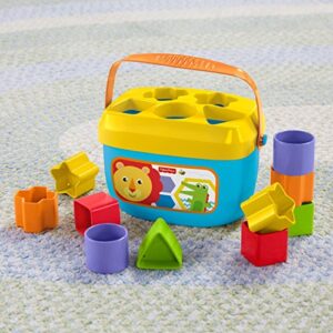 Fisher-Price Infant Gift Set with Baby’s First Blocks (10 Shapes) and Rock-a-Stack Ring Stacking Toy for Ages 6+ Months (Amazon Exclusive)