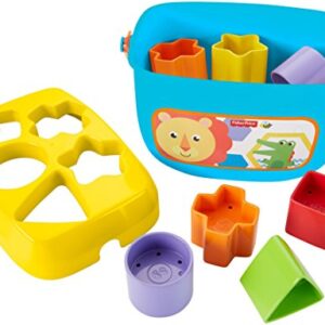 Fisher-Price Infant Gift Set with Baby’s First Blocks (10 Shapes) and Rock-a-Stack Ring Stacking Toy for Ages 6+ Months (Amazon Exclusive)