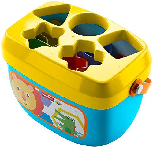 Fisher-Price Infant Gift Set with Baby’s First Blocks (10 Shapes) and Rock-a-Stack Ring Stacking Toy for Ages 6+ Months (Amazon Exclusive)