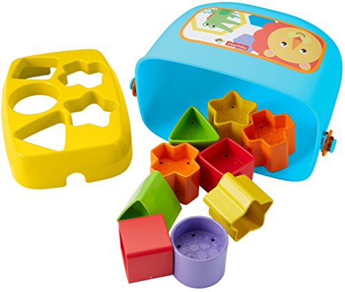 Fisher-Price Infant Gift Set with Baby’s First Blocks (10 Shapes) and Rock-a-Stack Ring Stacking Toy for Ages 6+ Months (Amazon Exclusive)