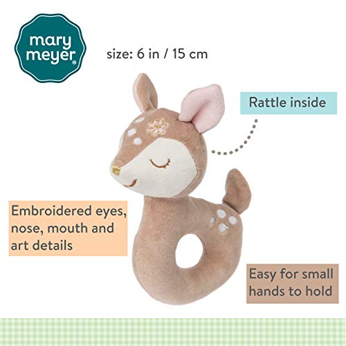 Mary Meyer Baby Rattle, Itsy Glitzy Fawn