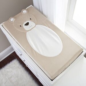 levtex baby brown bear changing pad cover