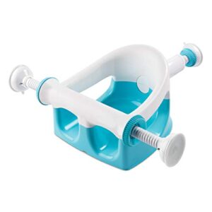 summer my bath seat for sit-up baby bathing, backrest for assisted sitting, easy setup & storage, aqua