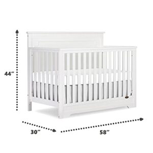 Dream On Me Morgan 5 in 1 Convertible Crib in White