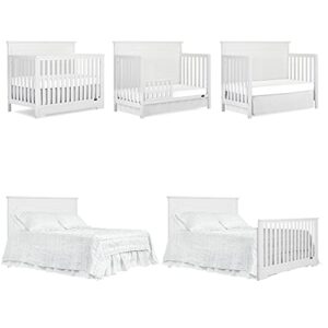 Dream On Me Morgan 5 in 1 Convertible Crib in White