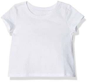 the children's place girls basic long sleeve layering tee shirt, white, 3t us