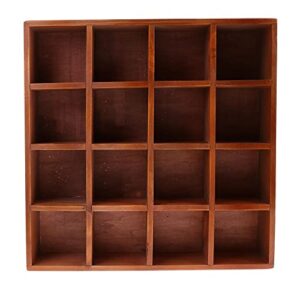 fityle home storage cabinet cubby wall mount shelf grids for displaying collection