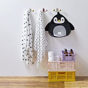 3 Sprouts Bath Storage Caddy - Organizer for Shower, Baby and Toys, Penguin