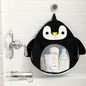 3 Sprouts Bath Storage Caddy - Organizer for Shower, Baby and Toys, Penguin