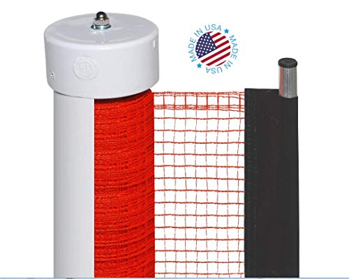 Kidkusion Retractable Driveway Guard, Orange, 25' | Driveway Safety; Outdoor Net; Barrier; Adjustable …